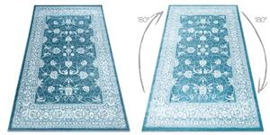 Tappeto MEFE moderno 2312 Ornamento - Structural due livelli di pile crema / blu