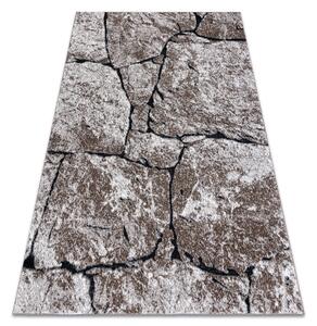 Tappeto moderno COZY 8985 Brick Pavimentazione mattone, calcolo - Structural due livelli di pile maro