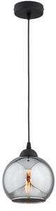 Brilagi - Lampada a sospensione su cavo DIOR 1xE27/60W/230V nero/grigio fumé