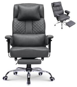Sedia da gaming GTPLAYER, sedia ergonomica da ufficio con poggiatesta regolabile, supporto lombare ampio, seduta larga 54 cm, inclinazione da 90° a 150°, capacità di carico fino a 180 kg