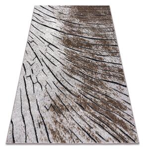 Tappeto moderne COZY 8874 Timber, legna - Structural due livelli di pile maro