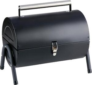 Alpina charcoal grill mini - Griglia da tavolo portatile con piastra - Griglia a carbone per giardino e campeggio - BBQ compatto e leggero - Nero