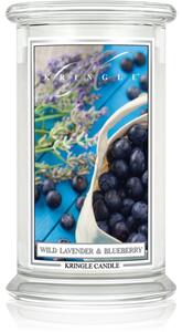 Kringle Candle Classic Wild Lavender & Blueberry candela profumata 623 g