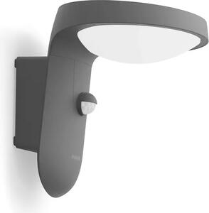 Applique solare a LED Philips 8719514476950 Tyla IP44 1,2W 255lm 4000K antracite con sensore di movimento