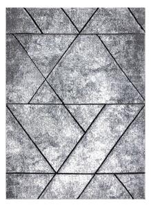 Tappeto moderno COZY 8872 Wall, geometrico, triangoli - Structural due livelli di pile grigio / blu