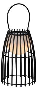 Lampada da tavolo a LED FJARA nera 0,3 W, tonalità di bianco, 30 lm, metallo, dimensioni: 25 x 17,5 x 17,5 cm, IP44, Lucide