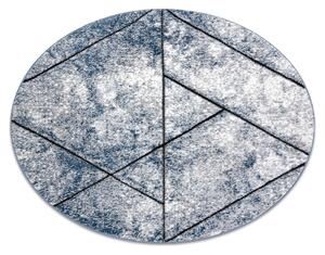 Tappeto moderno COZY 8872 Cerchio Wall, geometrico, triangoli - Structural due livelli di pile blu