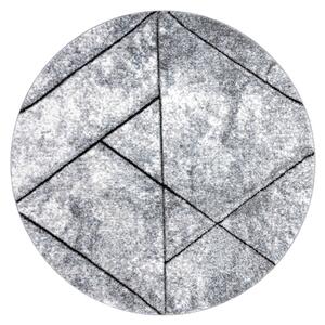 Tappeto moderno COZY 8872 Cerchio Wall, geometrico, triangoli - Structural due livelli di pile grigio / blu
