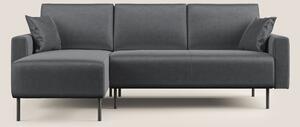 Arthur divano moderno angolare in velluto morbido impermeabile T01 ant