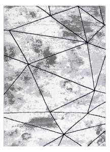 Tappeto moderno COZY Polygons, geometrico, triangoli - Structural due livelli di pile grigio