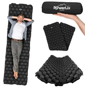 Materasso gonfiabile, design leggero, sostegno ergonomico, nero