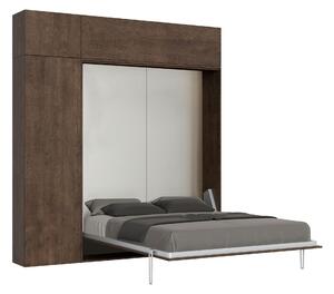 Letto Matrimoniale a Scomparsa Salvaspazio Kentaro H250 cm Marrone