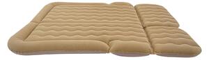 Materasso gonfiabile, design portatile, doppia funzionalità, beige