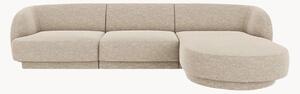 Divano angolare 4 posti in ciniglia Miley