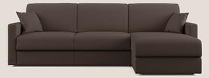 Chris Divano letto angolare 5 posti in tessuto impermeabile T13 marron