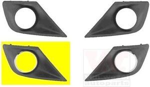 VAN WEZEL Griglia di ventilazione paraurti adatta per PEUGEOT 207 (WA, WC) con foro/fori per fendinebbia