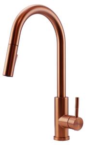 Rubinetto da cucina Pure.Sink Elite Steel Stream-S in rame PVD con bocca estraibile PS8045-62