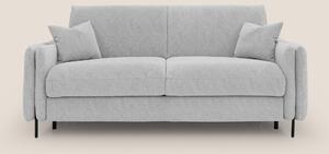 Gregory Divano letto con materasso h18 cm in microfibra effetto vellut