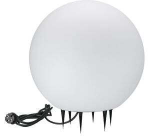 Lampada da giardino a sfera bianca Ø40 cm 1xE27 25 W IP65 ARGENTO Polux