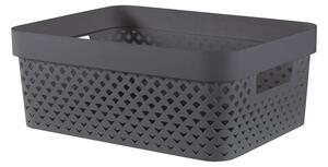 Scatola grigio scuro in plastica 36x27x14 cm Pure – Curver
