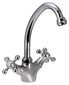 Aquanello Heritage Ascot Cucina classica Rubinetto da cucina in stile retrò Cromo CR-4004-HA