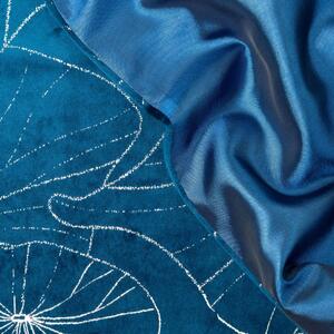 Tovaglia centrale in velluto blu con stampa floreale Larghezza: 35 cm | Lunghezza: 180 cm