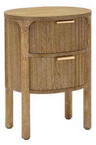 Comodino con due cassetti , ideale camere da letto, MODELLO GOTEBORG Dimensioni 38x34,5x h 52 cm Peso 6 kg La struttura in metallo e legno finitura legno naturale