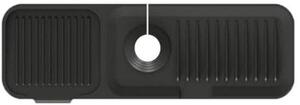 Tappetino protettivo in silicone per rubinetto da cucina - Vassoio antigoccia - 37 cm - Nero