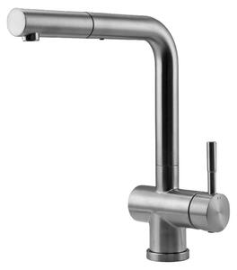 Rubinetto da cucina Pure.Sink Elite Steel Pulse-S in acciaio inossidabile con bocca estraibile PS8500-02