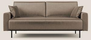Arthur divano moderno in velluto morbido impermeabile T01 marrone
