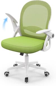 Sedia da ufficio ergonomica vincitrice del test, sedia da scrivania con schienale traspirante, regolabile per la massima libertà di movimento, verde