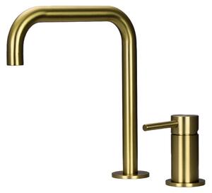 Pure.Sink Luxion Rubinetto da cucina a 2 fori dorato con bocca a U PLX2HU-60