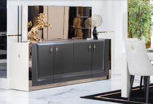 Furniture Group New Set 2pc. Cassettiera Specchio Cassettiera Luxury Shelf Console