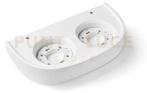 Ellade applique a parete 2 luci attacco gx53 bianco