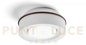 Ellade lampada da soffitto 1 luce attacco gx53 in gesso bianco con 