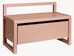 Panca in legno per bambini con contenitore Little Architect