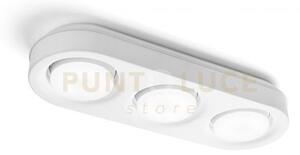 Ellade lampada da soffitto 3 luci attacco gx53 bianco