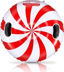 Materasso gonfiabile invernale - Materasso gonfiabile in PVC - Materasso gonfiabile da esterno per l'inverno - Resistente al freddo e all'usura (rosso - 90 x 90 cm)