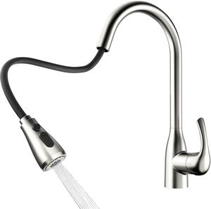 Rubinetto da cucina, doccetta estraibile, orientabile a 360°, cromato