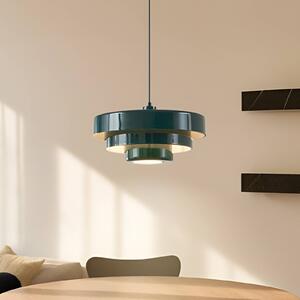 Lampada a sospensione Tivra Lindby, dimmerabile, Verde, Soggiorno / Sala da pranzo, Metallo, Vintage, Lampada a sospensione