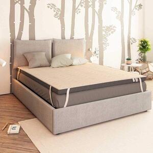 Coprimaterasso in schiuma viscoelastica - Migliora il comfort durante il sonno - Elevato sollievo dalla pressione - 200x190 cm - Bianco