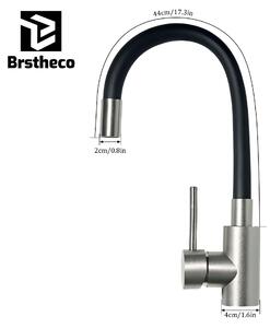 Rubinetto da cucina, orientabile a 360°, con doccetta estraibile, colore Nero Eterno, G3/8