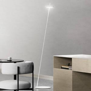 Sigor Lampada da terra a LED Mahina, dimmerabile, Bianco / Opale, Soggiorno / Sala da pranzo, Alluminio, Moderno, Lampada LED da terra
