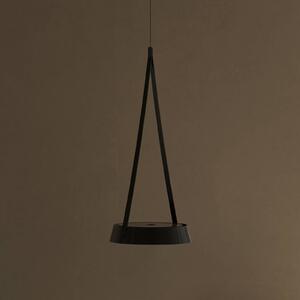 Sigor Lampada LED a sospensione Mahina, nero, Ø 17 cm, metallo, CCT dimmerabile, Nero, Soggiorno / Sala da pranzo, Alluminio, Moderno