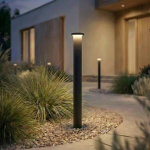 Lampioncino da giardino Cirel Lindby, Nero, Alluminio, Moderno, Lampada LED da esterni