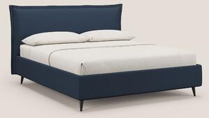 Hans letto contenitore imbottito minimal in tessuto simil cotone imper