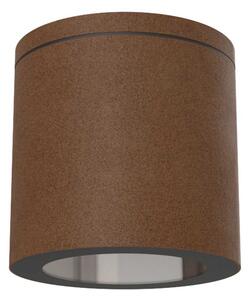 Applique da soffitto IP54 GU10 in Alluminio e Vetro - Corten Colore del corpo Corten