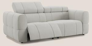 Giotto Divano modulare con opzione relax elettrico in microfibra effet