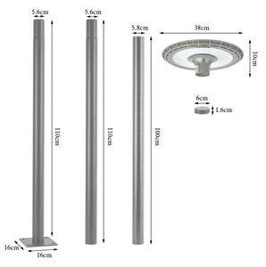 Brilagi - Lampione stradale LED da esterno URBANSPARK LED/120W/230V, grigio, IP65