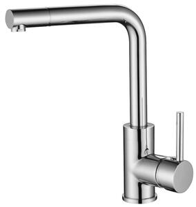 Rubinetto da cucina Ausmann Lavea cromato con bocca girevole e aeratore orientabile 1208957159